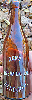 RENO BREWING COMPANY EMBOSSED BEER BOTTLE