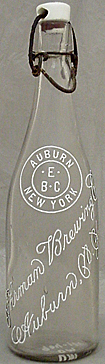 EHRMAN BREWING COMPANY EMBOSSED BEER BOTTLE