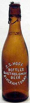 BARTHOLOMAY BEER EMBOSSED BEER BOTTLE