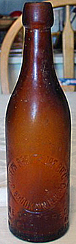 JOSEPH BREITKOPF BREWING COMPANY EMBOSSED BEER BOTTLE