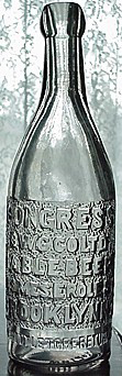 CONGRESS BREWING COMPANY LIMITED TABLE BEER EMBOSSED BEER BOTTLE