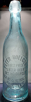 PETER DOELGERS LAGER BEER EMBOSSED BEER BOTTLE