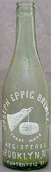 JOSEPH EPPIG BREWERY EMBOSSED BEER BOTTLE