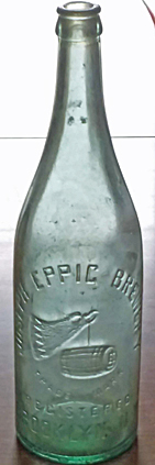 JOSEPH EPPIG BREWERY EMBOSSED BEER BOTTLE