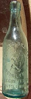 EURICH'S BREWERY EMBOSSED BEER BOTTLE