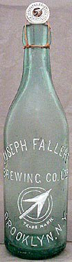 JOSEPH FALLERT BREWING COMPANY LIMITED EMBOSSED BEER BOTTLE