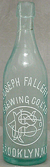 JOSEPH FALLERT BREWING COMPANY LIMITED EMBOSSED BEER BOTTLE