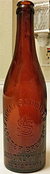 ADOLF SCHMIDT'S KLOSTER BREWERY EMBOSSED BEER BOTTLE