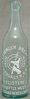 PHILIP LEIBINGER BREWING COMPANY EMBOSSED BEER BOTTLE