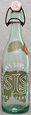 S. LIEBMANN'S SONS BREWING COMPANY EMBOSSED BEER BOTTLE