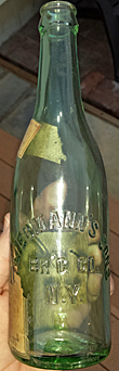 S. LIEBMANN'S SONS BREWING COMPANY EMBOSSED BEER BOTTLE