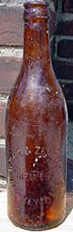 WELZ & ZERWECK BREWERS EMBOSSED BEER BOTTLE