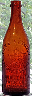 WELZ & ZERWECK HIGH GROUND BREWERY EMBOSSED BEER BOTTLE