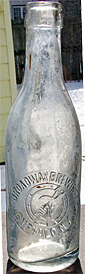 BROADWAY BREWING COMPANY EMBOSSED BEER BOTTLE