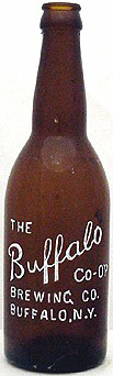 BUFFALO CO-OP BREWING COMPANY EMBOSSED BEER BOTTLE