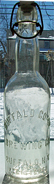 BUFFALO CO-OP BREWING COMPANY EMBOSSED BEER BOTTLE