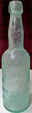 BUFFALO CO-OP BREWING COMPANY EMBOSSED BEER BOTTLE