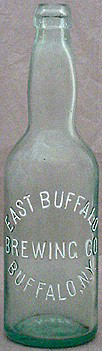 EAST BUFFALO BREWING COMPANY EMBOSSED BEER BOTTLE