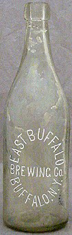 EAST BUFFALO BREWING COMPANY EMBOSSED BEER BOTTLE