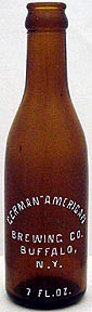 GERMAN - AMERICAN BREWING COMPANY EMBOSSED BEER BOTTLE