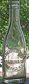 GERMAN - AMERICAN BREWING COMPANY EMBOSSED BEER BOTTLE