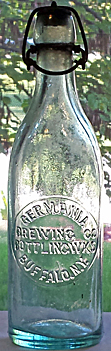 GERMANIA BREWING COMPANY EMBOSSED BEER BOTTLE