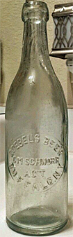 GOEBEL'S BEER EMBOSSED BEER BOTTLE