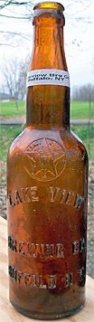 LAKE VIEW BREWING COMPANY EMBOSSED BEER BOTTLE