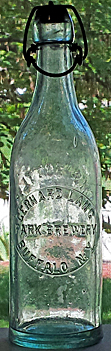 GERHARD LANG PARK BREWERY EMBOSSED BEER BOTTLE