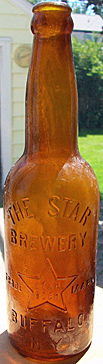 STAR BREWERY EMBOSSED BEER BOTTLE