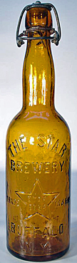 STAR BREWERY EMBOSSED BEER BOTTLE