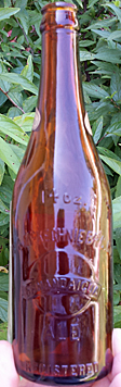 J. & A. McKECHNIE BREWING COMPANY EMBOSSED BEER BOTTLE