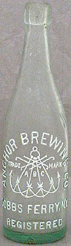 ANCHOR BREWING COMPANY EMBOSSED BEER BOTTLE