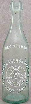 MANILLA ANCHOR BREWING COMPANY EMBOSSED BEER BOTTLE