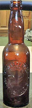 SCHWARZENBACH BREWING COMPANY EMBOSSED BEER BOTTLE