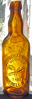 SCHWARZENBACH BREWING COMPANY EMBOSSED BEER BOTTLE