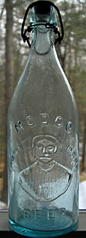 MODOC BEER EMBOSSED BEER BOTTLE