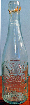 ANHUESER BUSCH BREWING ASSOCIATION EMBOSSED BEER BOTTLE