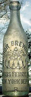 ANCHOR BREWING COMPANY EMBOSSED BEER BOTTLE