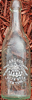 ANCHOR BREWING COMPANY EMBOSSED BEER BOTTLE