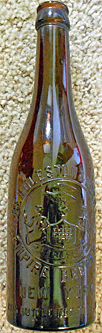 BEADLESTON & WOERZ EMPIRE BREWERY EMBOSSED BEER BOTTLE