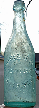 DUHME & MEYER LAGER BEER EMBOSSED BEER BOTTLE