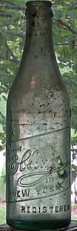 THE EBLING BREWING COMPANY EMBOSSED BEER BOTTLE