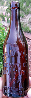 THE EBLING BREWING COMPANY EMBOSSED BEER BOTTLE