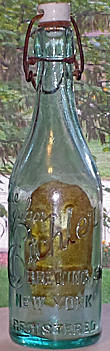 THE JOHN EICHLER BREWING COMPANY EMBOSSED BEER BOTTLE