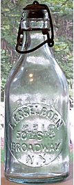 E. ESSELBORN WEISS BIER EMBOSSED BEER BOTTLE