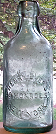 HENRY EVERS WEISS BIER EMBOSSED BEER BOTTLE