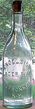 CARL FROMMHOLD EXCELSIOR LAGER BIER EMBOSSED BEER BOTTLE