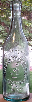 JEFFERSON BEER BOTTLING COMPANY EMBOSSED BEER BOTTLE