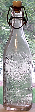 JETTER BREWING COMPANY LAGER BEER EMBOSSED BEER BOTTLE